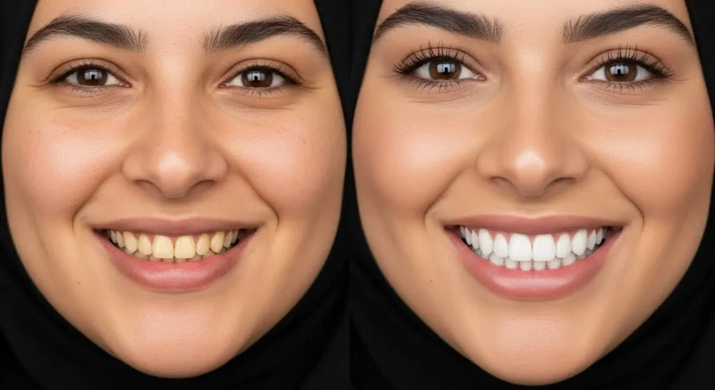 Avant après Hollywood Smile Maroc - Résultats transformation sourire facettes dentaires