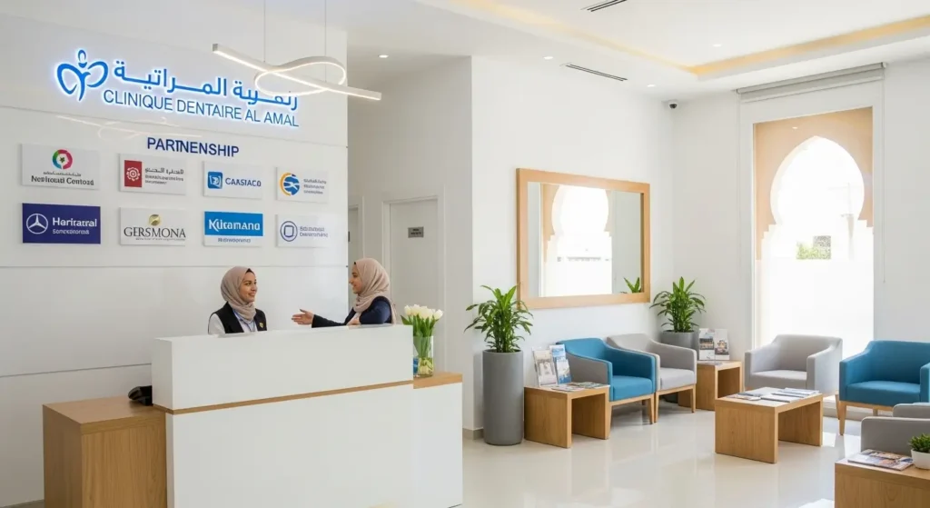 Clinique dentaire partenaire mutuelle avec tiers payant Maroc