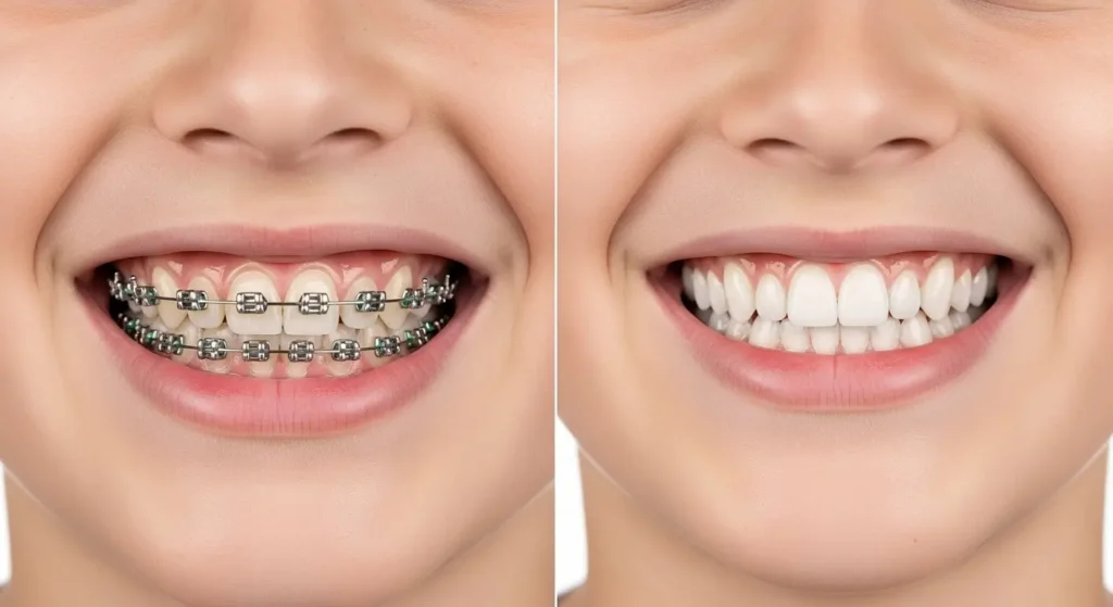 Traitement orthodontique résultats avant et après les bagues
