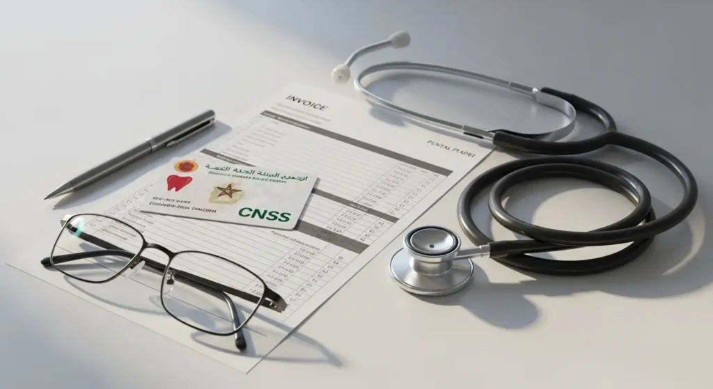 Documents remboursement soins dentaires CNSS Maroc