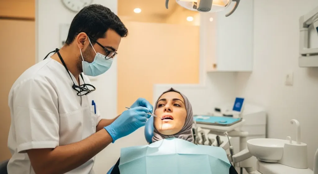 consultation dentiste gencive saignante détartrage cabinet dentaire Maroc